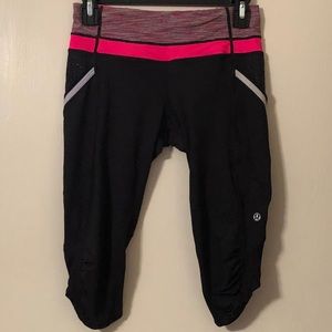 Lululemon Athletica Embellished Capri Leggings